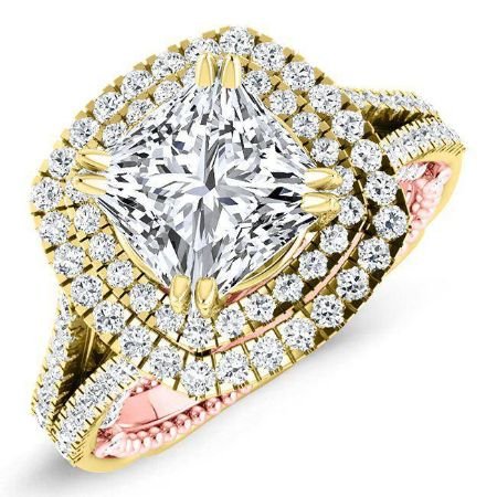 Lupin Princess Diamond Bridal Set (Lab Grown Igi Cert) yellowgold