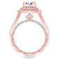 Lupin Round Diamond Bridal Set (Lab Grown Igi Cert) rosegold