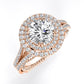 Lupin Round Diamond Engagement Ring (Lab Grown Igi Cert) rosegold