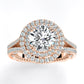 Lupin Round Diamond Engagement Ring (Lab Grown Igi Cert) rosegold