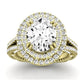 Lupin Oval Moissanite Bridal Set yellowgold