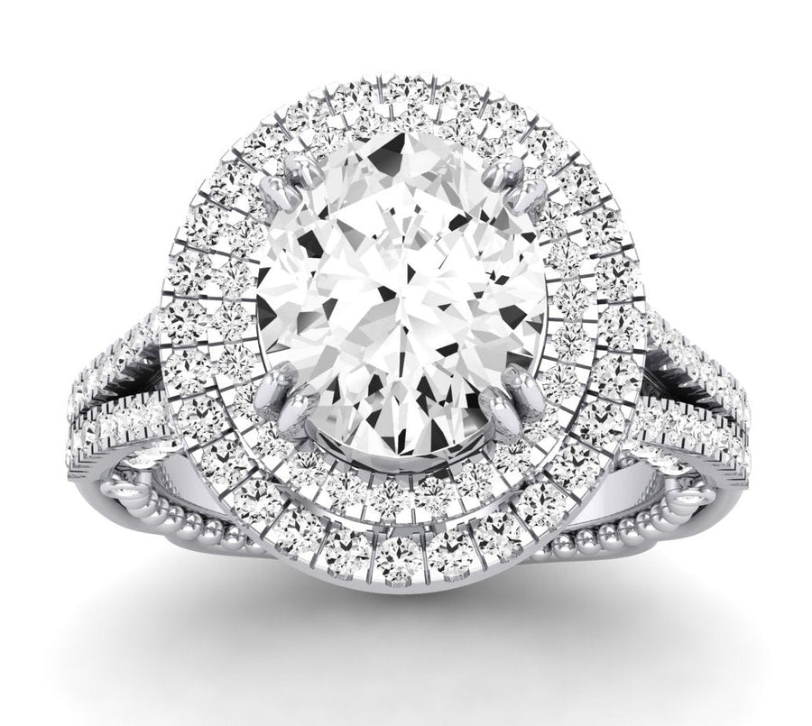 2.00 ct - Lupin - Oval Moissanite Engagement Ring