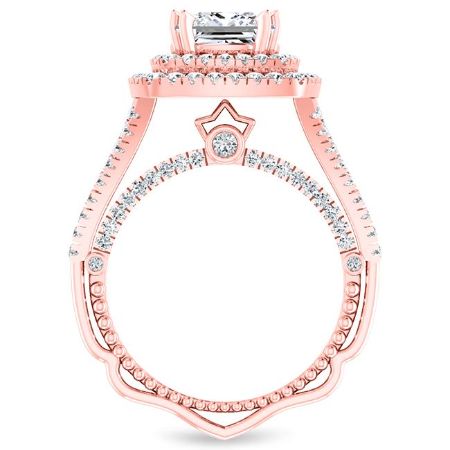 Lupin Princess Moissanite Bridal Set rosegold