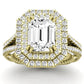 Lupin - GIA Certified Emerald Diamond Engagement Ring