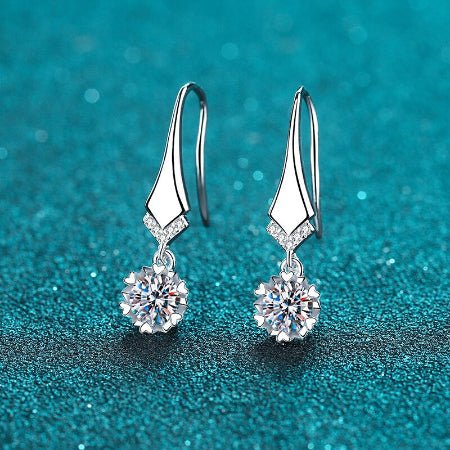 Mabel Moissanite Earrings whitegold