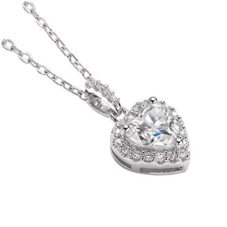 Maci Moissanite Necklace whitegold