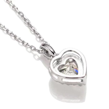 Maci Moissanite Necklace whitegold