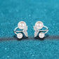 Madelyn Moissanite & Pearl Earrings whitegold