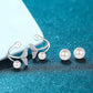 Madelyn Moissanite & Pearl Earrings whitegold