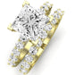 Magnolia Diamond Matching Band Only (does Not Include Engagement Ring) For Ring With Princess Center yellowgold