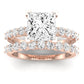 Magnolia Diamond Matching Band Only (does Not Include Engagement Ring) For Ring With Princess Center rosegold