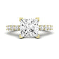 Magnolia Diamond Matching Band Only (does Not Include Engagement Ring) For Ring With Princess Center yellowgold