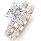 Magnolia Diamond Matching Band Only (does Not Include Engagement Ring) For Ring With Princess Center rosegold