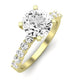 Magnolia Diamond Matching Band Only (does Not Include Engagement Ring) For Ring With Round Center yellowgold