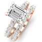 Magnolia Emerald Diamond Bridal Set (Lab Grown Igi Cert) rosegold