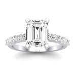 Magnolia Emerald Diamond Bridal Set (Lab Grown Igi Cert) whitegold