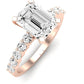 Magnolia Emerald Diamond Engagement Ring (Lab Grown Igi Cert) rosegold