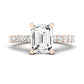 Magnolia Emerald Diamond Bridal Set (Lab Grown Igi Cert) rosegold