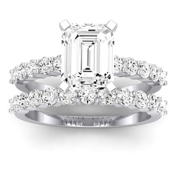 1.00 ct - Magnolia - Emerald Lab Diamond Bridal Set (IGI Certified)