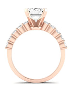 Magnolia Emerald Diamond Engagement Ring (Lab Grown Igi Cert) rosegold