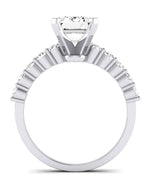 Magnolia Emerald Diamond Engagement Ring (Lab Grown Igi Cert) whitegold