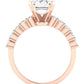 Magnolia Emerald Diamond Engagement Ring (Lab Grown Igi Cert) rosegold