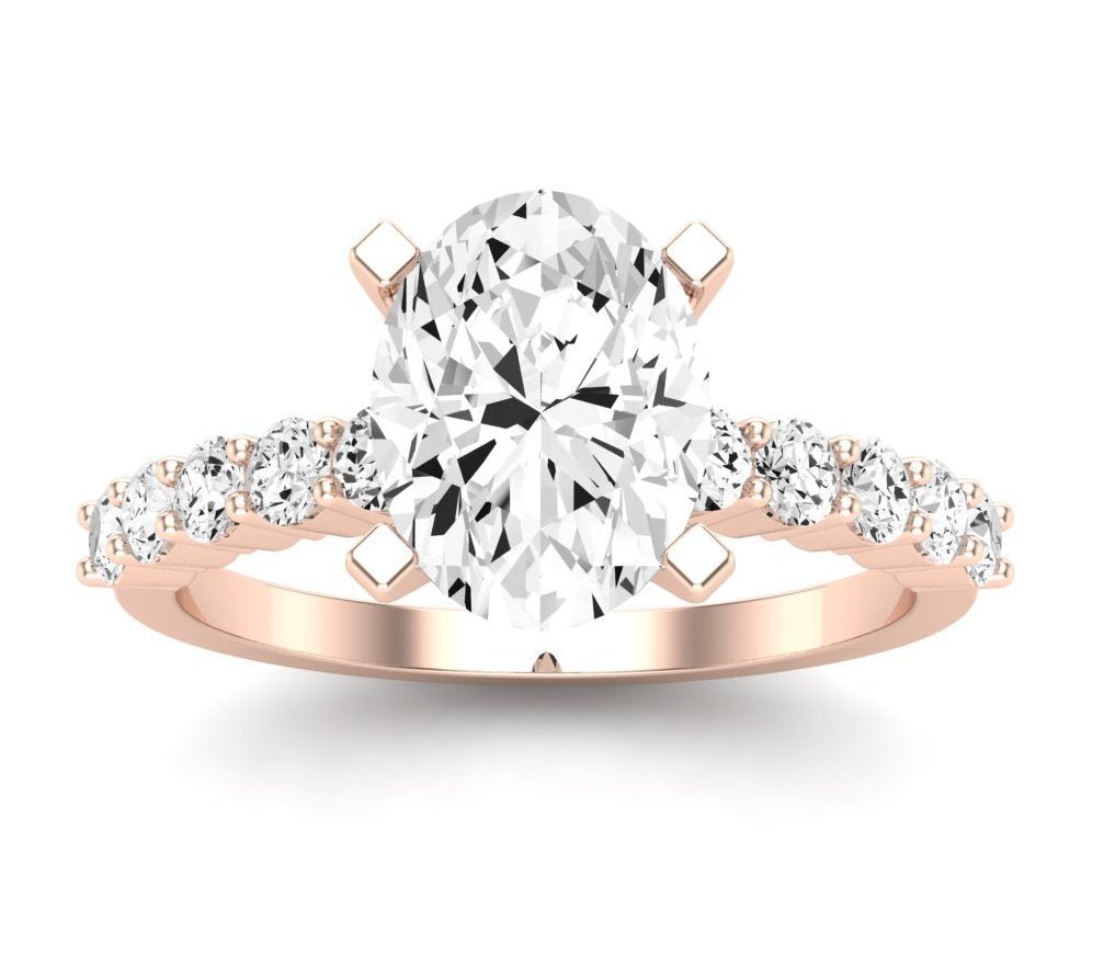 Magnolia Oval Diamond Engagement Ring (Lab Grown Igi Cert) rosegold