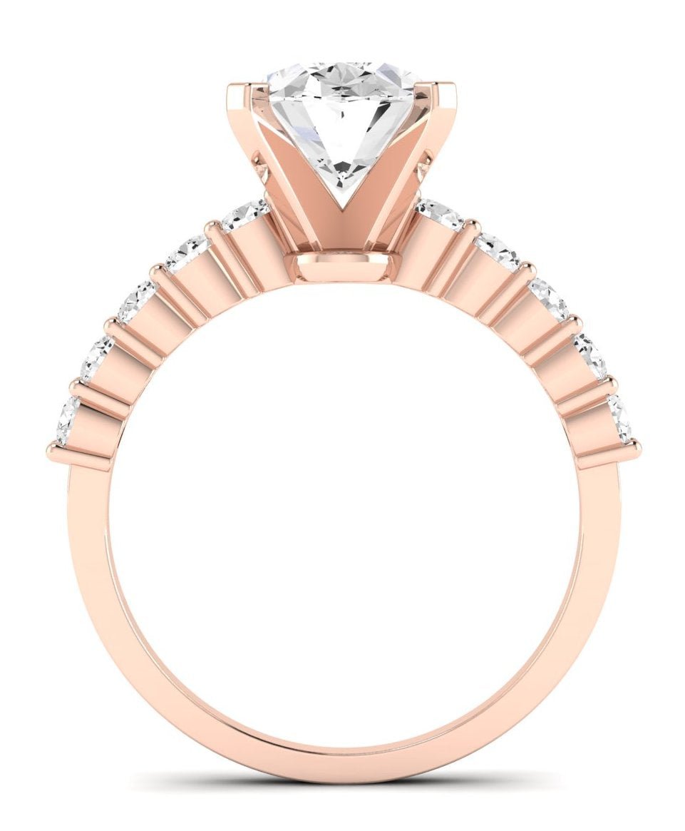 Magnolia Oval Diamond Engagement Ring (Lab Grown Igi Cert) rosegold