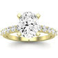 Magnolia Oval Diamond Engagement Ring (Lab Grown Igi Cert) yellowgold