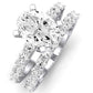 Magnolia Oval Moissanite Bridal Set whitegold