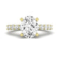 Magnolia Oval Moissanite Bridal Set yellowgold