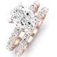 Magnolia Oval Moissanite Bridal Set rosegold