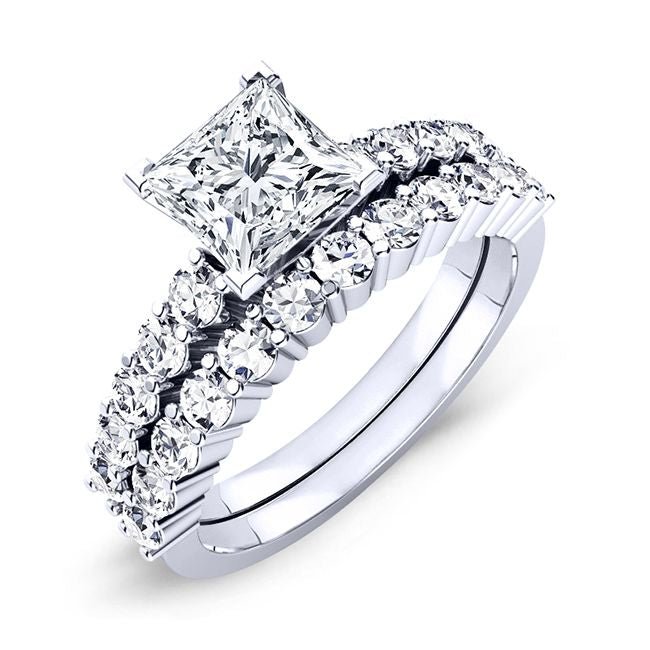 2.00 ct - Magnolia - Princess Lab Diamond Bridal Set (IGI Certified)