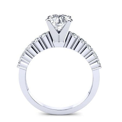 Magnolia Round Diamond Bridal Set (Lab Grown Igi Cert) whitegold