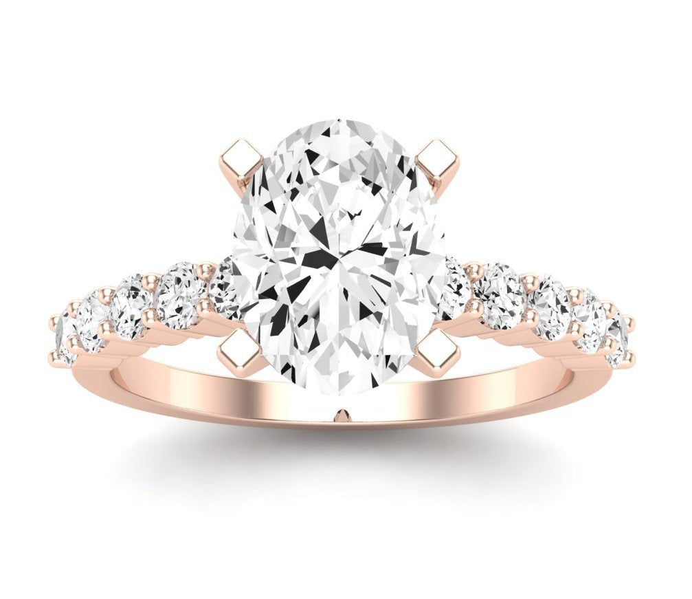 Magnolia Oval Diamond Engagement Ring (Lab Grown Igi Cert) rosegold