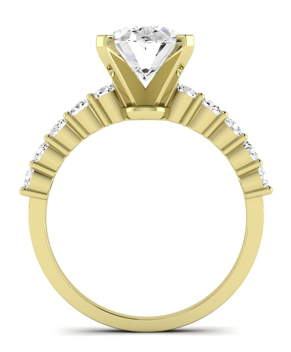 Magnolia Oval Diamond Engagement Ring (Lab Grown Igi Cert) yellowgold