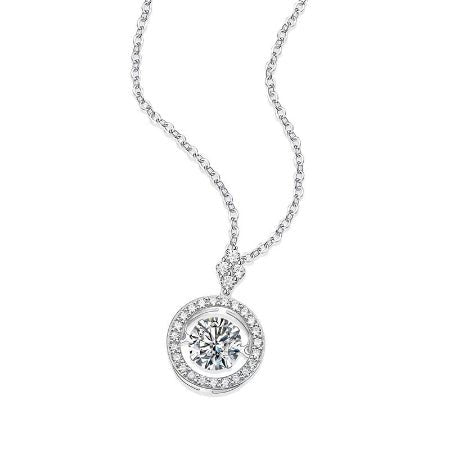 Malani Moissanite Necklace whitegold