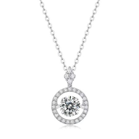 Malani Moissanite Necklace whitegold