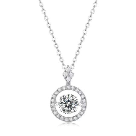 Malani Moissanite Necklace whitegold