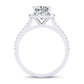 Mallow Cushion Diamond Bridal Set (Lab Grown Igi Cert) whitegold