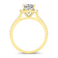 Mallow Cushion Diamond Bridal Set (Lab Grown Igi Cert) yellowgold