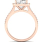 Mallow Cushion Diamond Engagement Ring (Lab Grown Igi Cert) rosegold