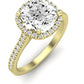 Mallow Cushion Diamond Engagement Ring (Lab Grown Igi Cert) yellowgold