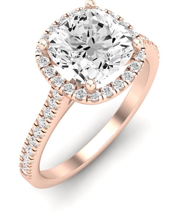 Mallow Cushion Diamond Engagement Ring (Lab Grown Igi Cert) rosegold