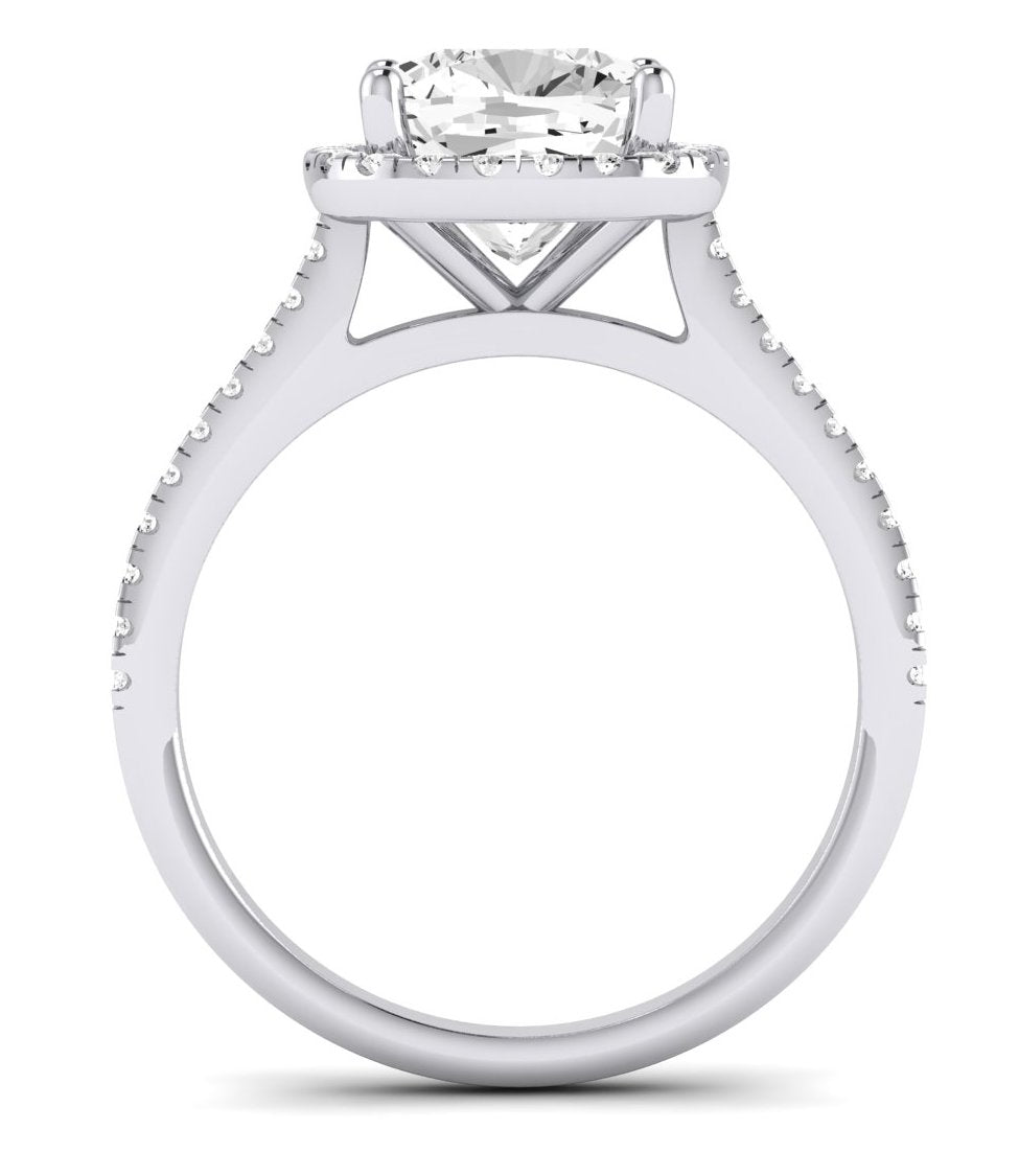 Mallow Cushion Diamond Engagement Ring (Lab Grown Igi Cert) whitegold