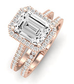 Mallow Diamond Matching Band Only (does Not Include Engagement Ring)   For Ring With Emerald Center rosegold