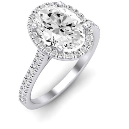 Mallow Diamond Matching Band Only (does Not Include Engagement Ring)   For Ring With Oval Center whitegold