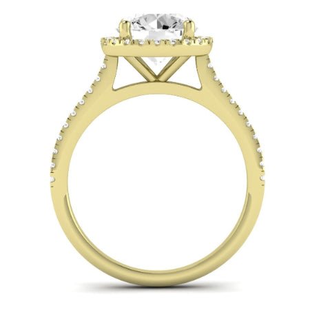 Mallow Diamond Matching Band Only (does Not Include Engagement Ring)   For Ring With Oval Center yellowgold