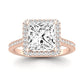 Mallow Diamond Matching Band Only (does Not Include Engagement Ring)   For Ring With Princess Center rosegold