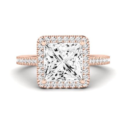 Mallow Diamond Matching Band Only (does Not Include Engagement Ring)   For Ring With Princess Center rosegold